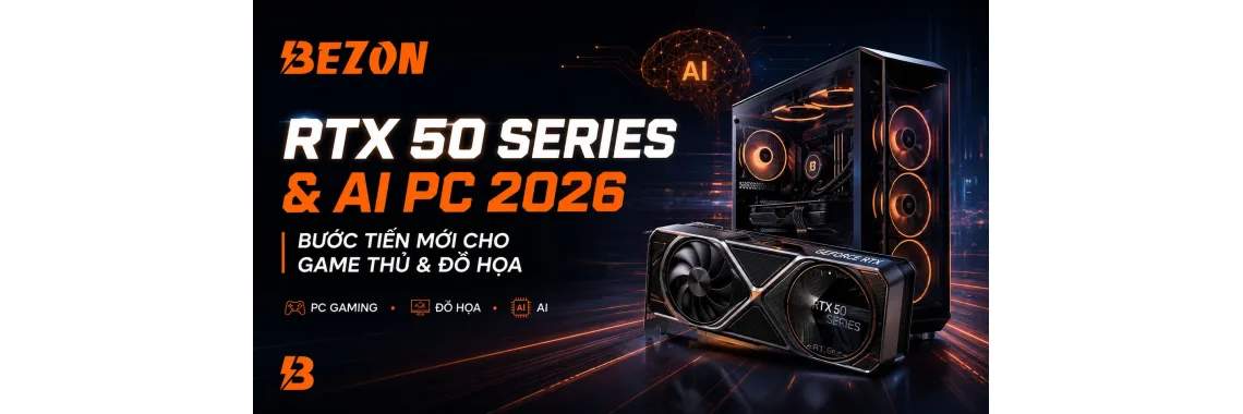 Card Màn Hình RTX 50 Series Và Xu Hướng AI PC 2026: Bước Tiến Mới Cho Game Thủ Và Đồ Họa