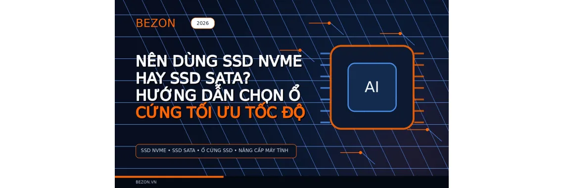 Nên Dùng SSD NVMe Hay SSD SATA? Hướng Dẫn Chọn Ổ Cứng Tối Ưu Tốc Độ