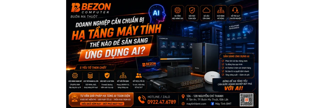 Doanh Nghiệp Cần Chuẩn Bị Hạ Tầng Máy Tính Thế Nào Để Sẵn Sàng Ứng Dụng AI?