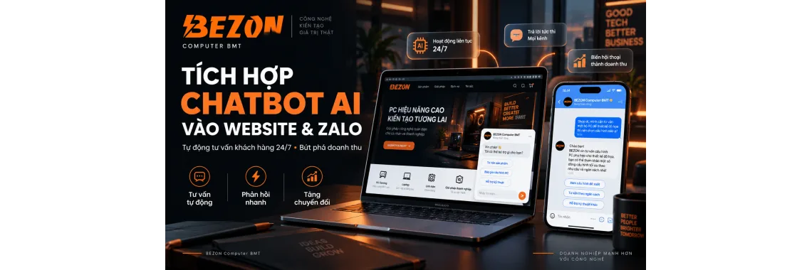 Tích Hợp Chatbot AI Vào Website Và Zalo: Tự Động Tư Vấn Khách Hàng 24/7 Bứt Phá Doanh Thu