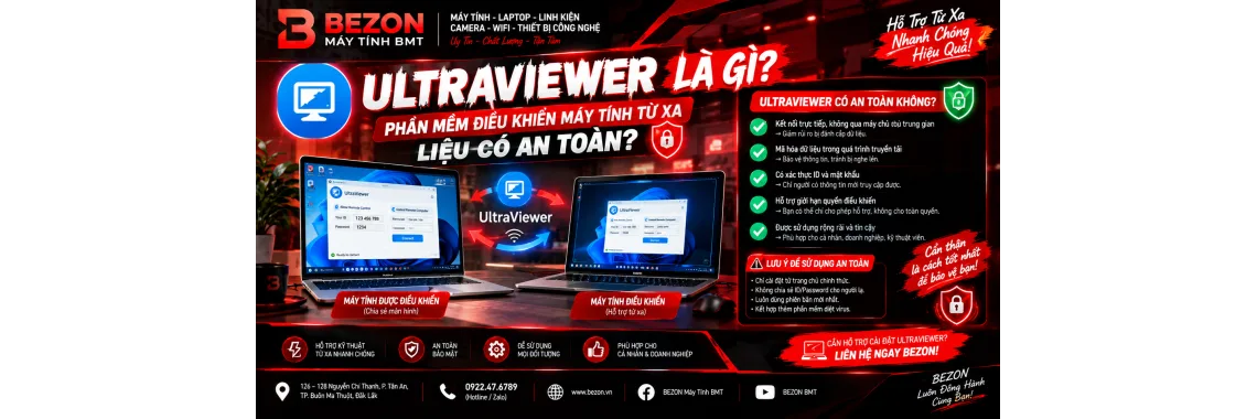 UltraViewer là gì? Phần mềm điều khiển máy tính từ xa có an toàn?