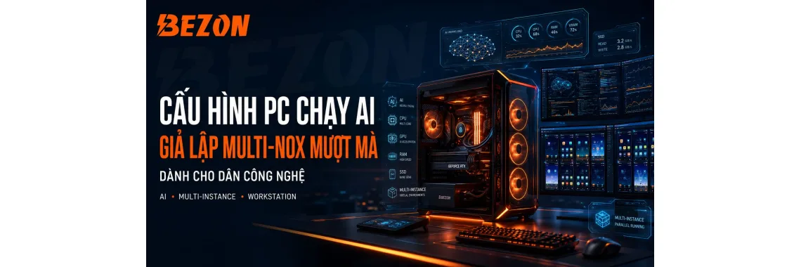 Cấu Hình PC Chạy AI / Giả Lập Multi-Nox Mượt Mà Dành Cho Dân Công Nghệ
