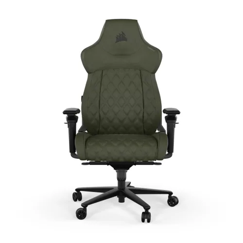 Ghế gaming CORSAIR TC500 LUXE | Xanh lá, 150kg, Chân xoay, Lưng vải (CF-9010068-WW)