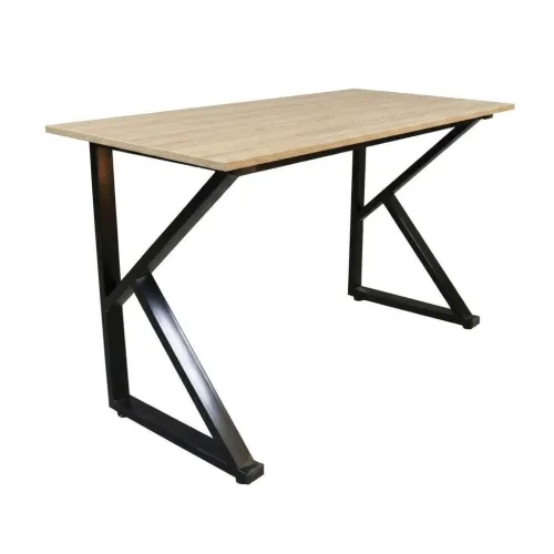 Bàn Gaming chữ K 1m4 | Khung đen, mặt vân gỗ