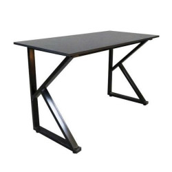Bàn Gaming Chữ K 1m4 | Thép, Mặt bàn P1PB, Khung đen / Mặt đen - Bezon Buôn Ma Thuột