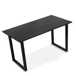 Bàn Gaming Chữ U 1m2 | Thép, Mặt bàn P1PB, Chân đen / Mặt đen - Bezon Buôn Ma Thuột