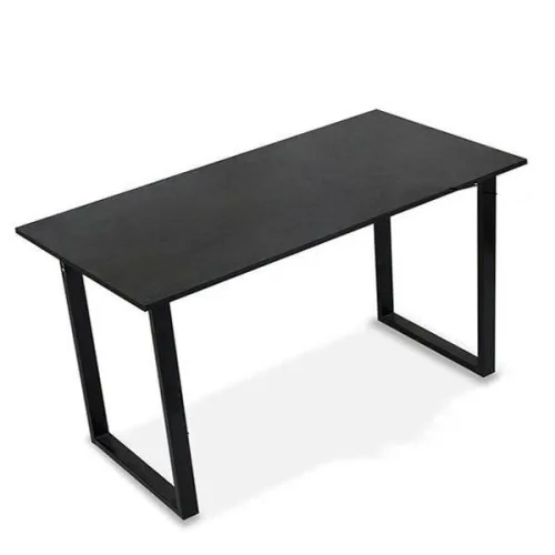 Bàn Gaming Chữ U 1m2 | Thép, Mặt bàn P1PB, Chân đen / Mặt đen