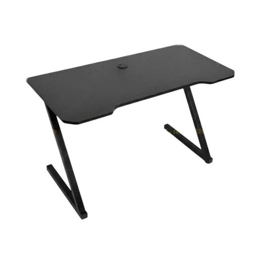 Bàn Gaming Chữ Z 1m4 | Thép, Mặt bàn P1PB, Khung đen / Mặt đen