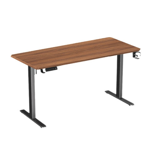 Bàn nâng hạ Manson SmartDesk 1m2 | Khung đen, Mặt gỗ Walnut