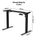 Bàn nâng hạ Manson SmartDesk 1m2 | Khung đen, Mặt gỗ Walnut - 2