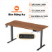 Bàn nâng hạ Manson SmartDesk 1m2 | Khung đen, Mặt gỗ Walnut - 3