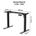 Bàn nâng hạ Manson SmartDesk 1m6 | Khung đen, Mặt đen - 3