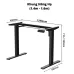 Bàn nâng hạ Manson SmartDesk 1m6 | Khung đen, Mặt gỗ Walnut - 3