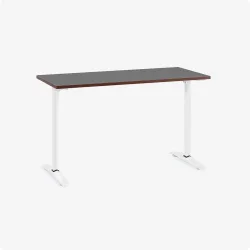 Bàn văn phòng HYPERWORK Core Desk 1m2 | Thép, Mặt bàn P1PB, Khung trắng / Mặt đen - Bezon Buôn Ma Thuột