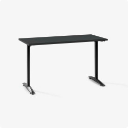Bàn văn phòng HYPERWORK Core Desk 1m4 | Thép, Mặt bàn P1PB, Khung đen / Mặt đen - Bezon Buôn Ma Thuột