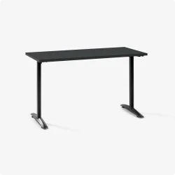 Bàn văn phòng HYPERWORK Core Desk 1m4 | Thép, Mặt bàn P1PB, Khung đen / Mặt đen - Bezon Buôn Ma Thuột