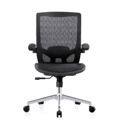 Ghế công thái học E DRA EEC217 | Đen, 120kg, Chân xoay, Lưng lưới - Bezon Buôn Ma Thuột