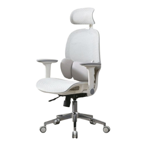 Ghế công thái học OEM E3 Lite | Xám, 150kg, Chân xoay, Lưng lưới