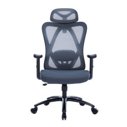 Ghế công thái học WARRIOR Hero WEC501 Plus | Xám, 120kg, Chân xoay, Lưng lưới - Bezon Buôn Ma Thuột