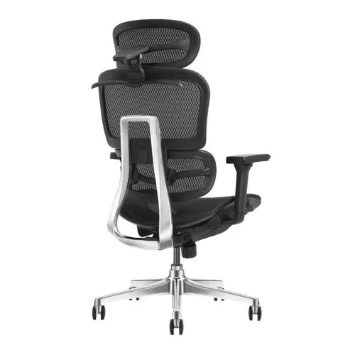Ghế công thái học MANSON Atum | Đen, 120kg, Chân xoay, Lưng lưới