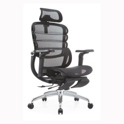 Ghế Công Thái Học Manson Foris, Màu Đen, Có gác chân | Đỡ Lưng Bionic Spine, Ngả Sâu 147 Độ, Tay 5D - Bezon Buôn Ma Thuột