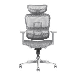 Ghế công thái học MANSON Atum | Xám, 120kg, Chân xoay, Lưng lưới - Bezon Buôn Ma Thuột