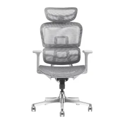 Ghế công thái học MANSON Atum | Xám, 120kg, Chân xoay, Lưng lưới - Bezon Buôn Ma Thuột