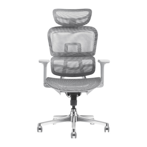 Ghế công thái học MANSON Atum | Xám, 120kg, Chân xoay, Lưng lưới
