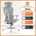 Ghế công thái học MANSON Atum | Xám, 120kg, Chân xoay, Lưng lưới - 1