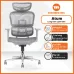 Ghế công thái học MANSON Atum | Xám, 120kg, Chân xoay, Lưng lưới - 4