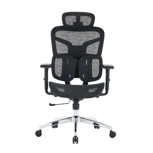 Ghế công thái học E DRA EEC226 | Đen, Chân xoay, Lưng lưới