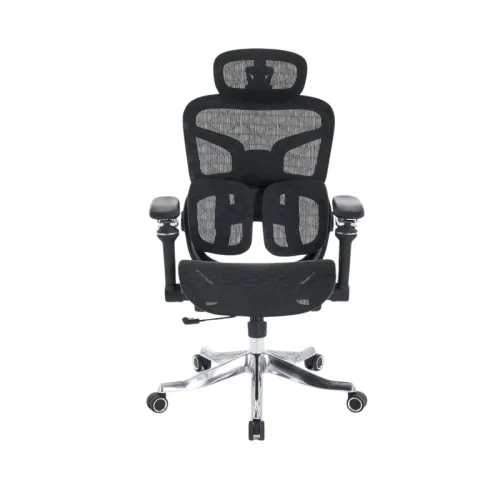Ghế công thái học E DRA EEC227 | Đen, Chân xoay, Lưng lưới