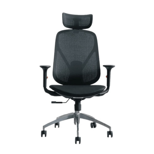 Ghế công thái học Epione ElysChair All Black | Lưng lưới, Kèm tựa đầu, Đen