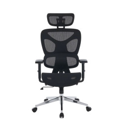 Ghế công thái học E-DRA EEC229 | Full lưới, Chân kim loại, Đen, 15.6kg - Bezon Buôn Ma Thuột