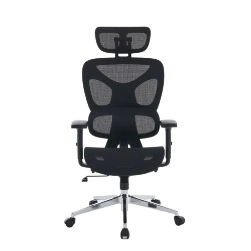 Ghế công thái học E-DRA EEC229 | Full lưới, Chân kim loại, Đen, 15.6kg
