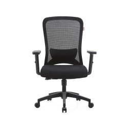 Ghế công thái học E DRA EEC221 | Đen, 120kg, Chân xoay, Lưng lưới - Bezon Buôn Ma Thuột