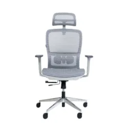 Ghế công thái học GAMI LUM2 | Xám, 150kg, Chân xoay, tay 3D, Lưng lưới - Bezon Buôn Ma Thuột