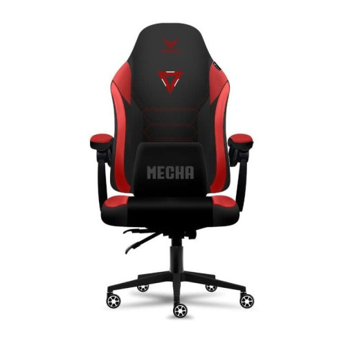 Ghế gaming CENTAUR MECHA | Đỏ, 150kg, Chân xoay, Da PU