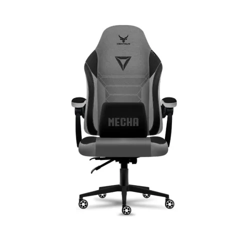 Ghế gaming CENTAUR MECHA | Xám, 150kg, Chân quỳ, Lưng vải