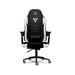 Ghế gaming CENTAUR MECHA | Đen trắng, 150kg, Chân xoay, Da PU - Bezon Buôn Ma Thuột