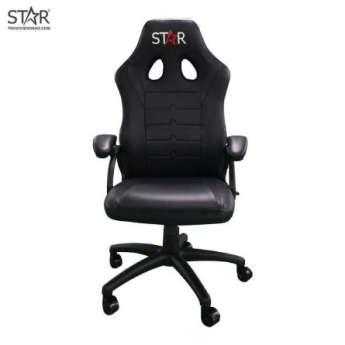 Ghế gaming OEM Bezon E100 | Đen trắng, 100kg, Chân xoay, Da PU, Không BOX, Ráp sẵn