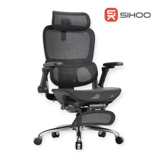 Ghế gaming Sihoo B300 Pro Đen | Có kê chân, Công thái học