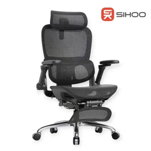 Ghế gaming Sihoo B300 Pro Đen | Có kê chân, Công thái học