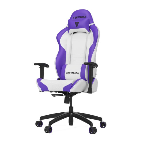 Ghế gaming VERTAGEAR SL2000 | Trắng tím, 100kg, Chân xoay, Da PU
