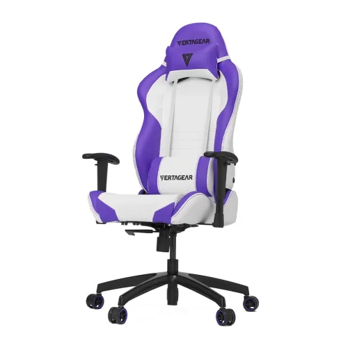 Ghế gaming VERTAGEAR SL2000 | Trắng tím, 100kg, Chân xoay, Da PU