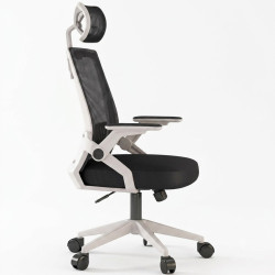 Ghế Văn Phòng Manson Ergonomic | Màu Trắng, Công thái học, Tay Gập - Bezon Buôn Ma Thuột