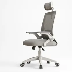Ghế Văn Phòng Manson Ergonomic | Màu Xám, Công thái học, Tay Gập - Bezon Buôn Ma Thuột