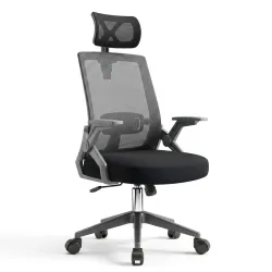 Ghế Văn Phòng Manson Ergonomic | Màu Đen, Công thái học, Tay Gập - Bezon Buôn Ma Thuột
