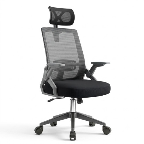Ghế Văn Phòng Manson Ergonomic | Màu Đen, Công thái học, Tay Gập