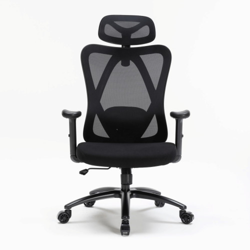 Ghế công thái học WARRIOR Hero WEC501 Plus | Đen, 120kg, Chân xoay, Lưng lưới